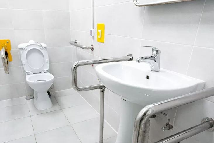 Barrierefreies Waschbecken